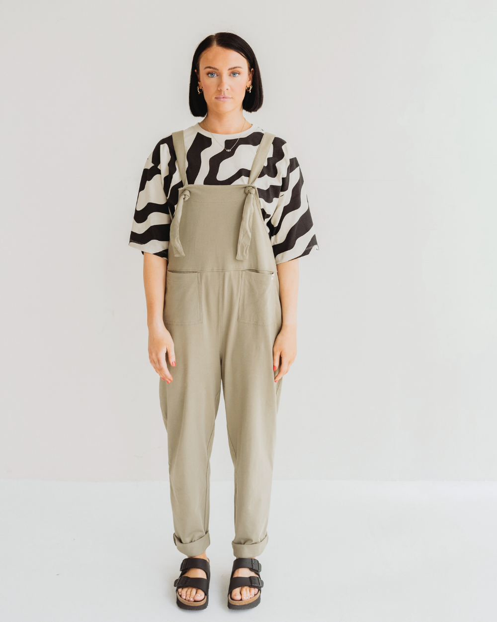 Lila Olive Dungarees