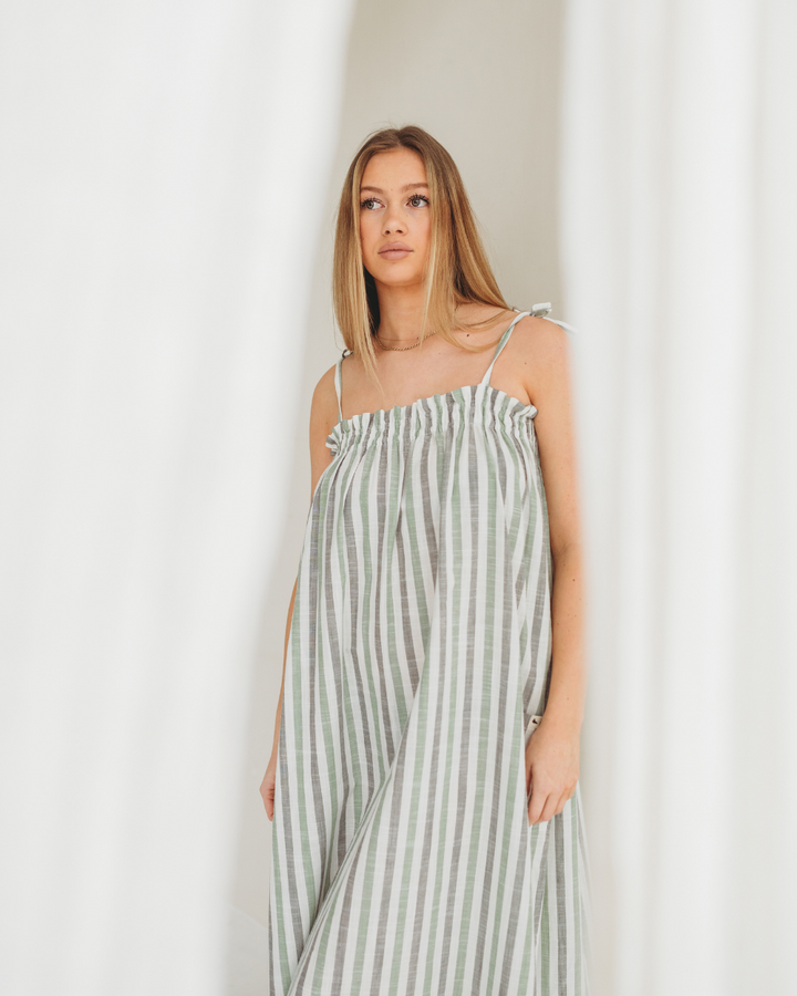 Anna Woven Stripe Dress
