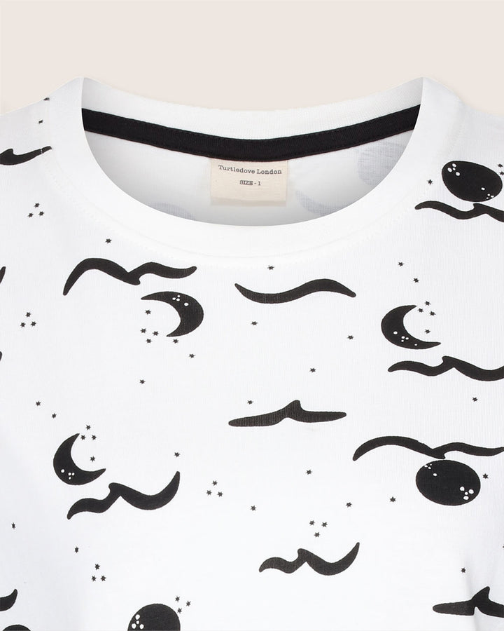 Sam Snow Moon Wave Print T-Shirt