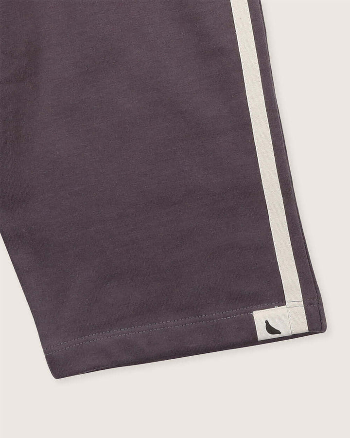 Charcoal grey cropped kids trousers