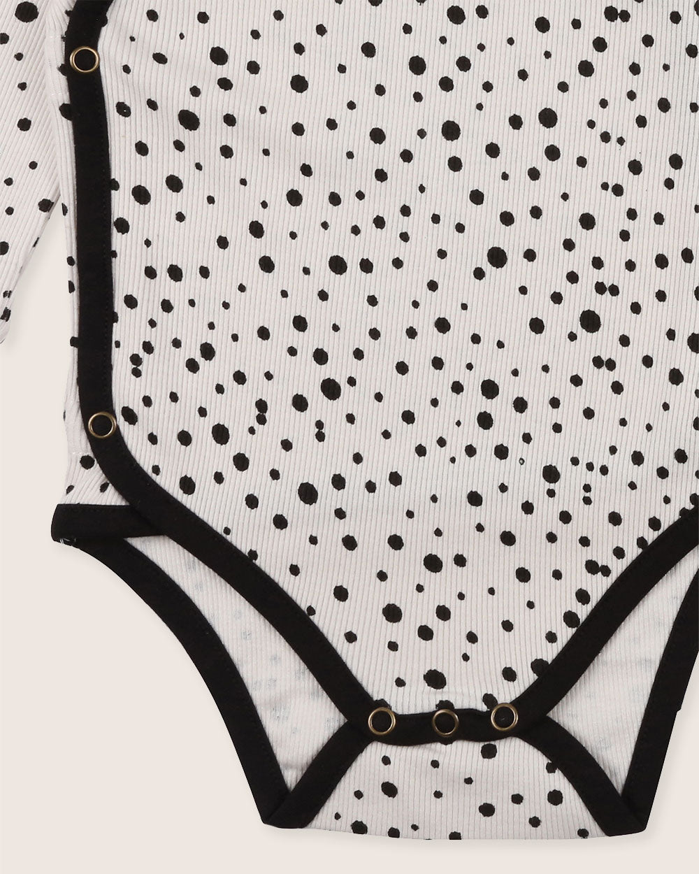 Printed dot sustainable baby bodysuit
