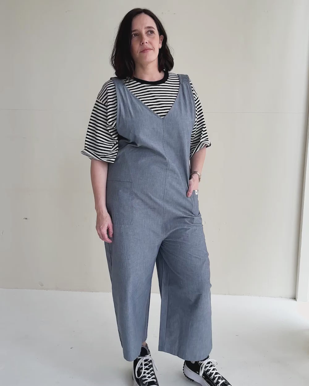 Grace Chambray Dungarees