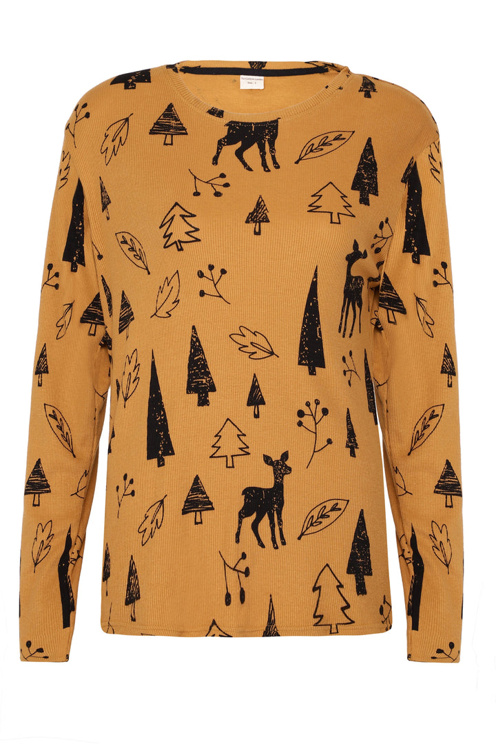 Winter Forest Print Ladies Pyjamas - Turtledovelondon