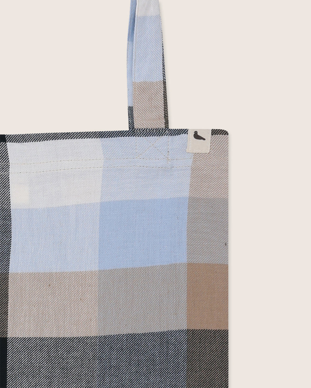Sustainable organic cotton woven tote bag