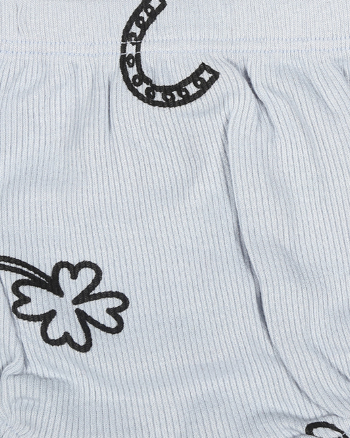 Gender-neutral organic cotton baby pants