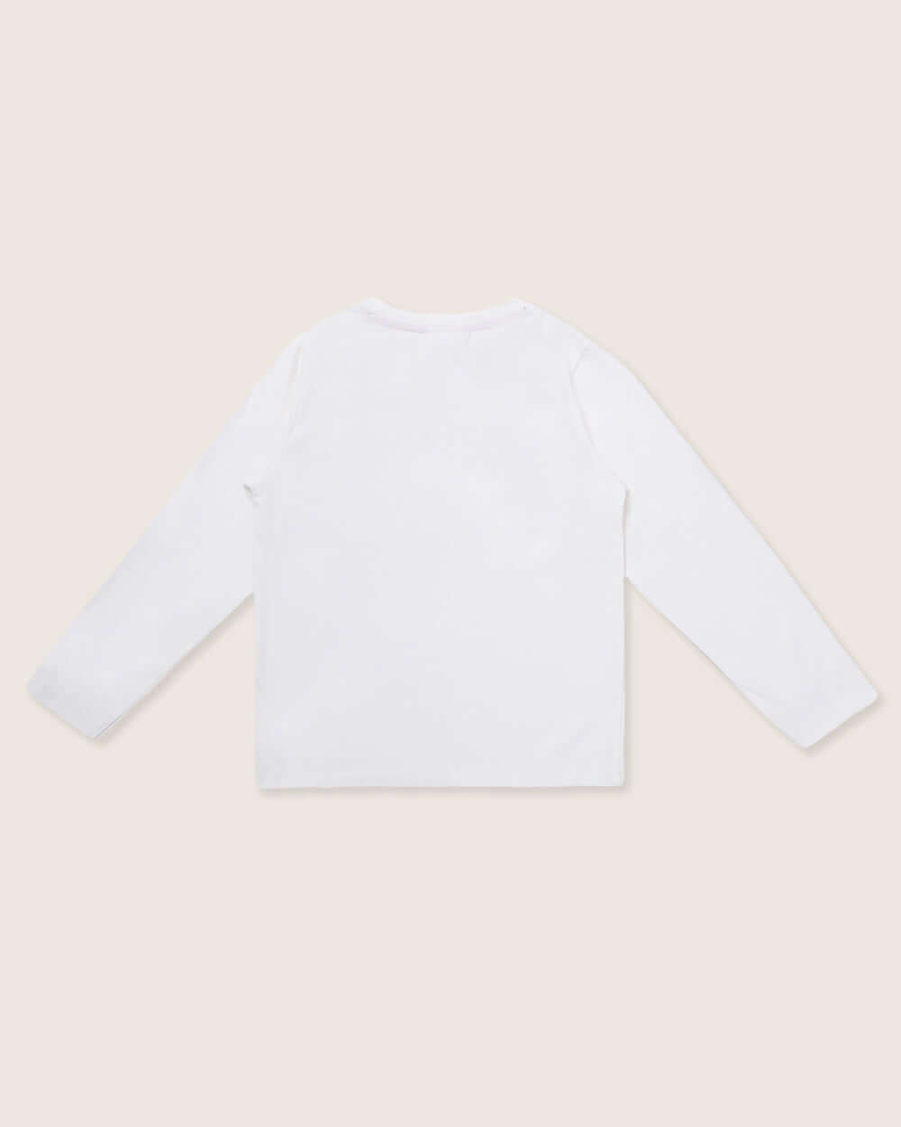 Gender-neutral organic cotton kids long-sleeve top