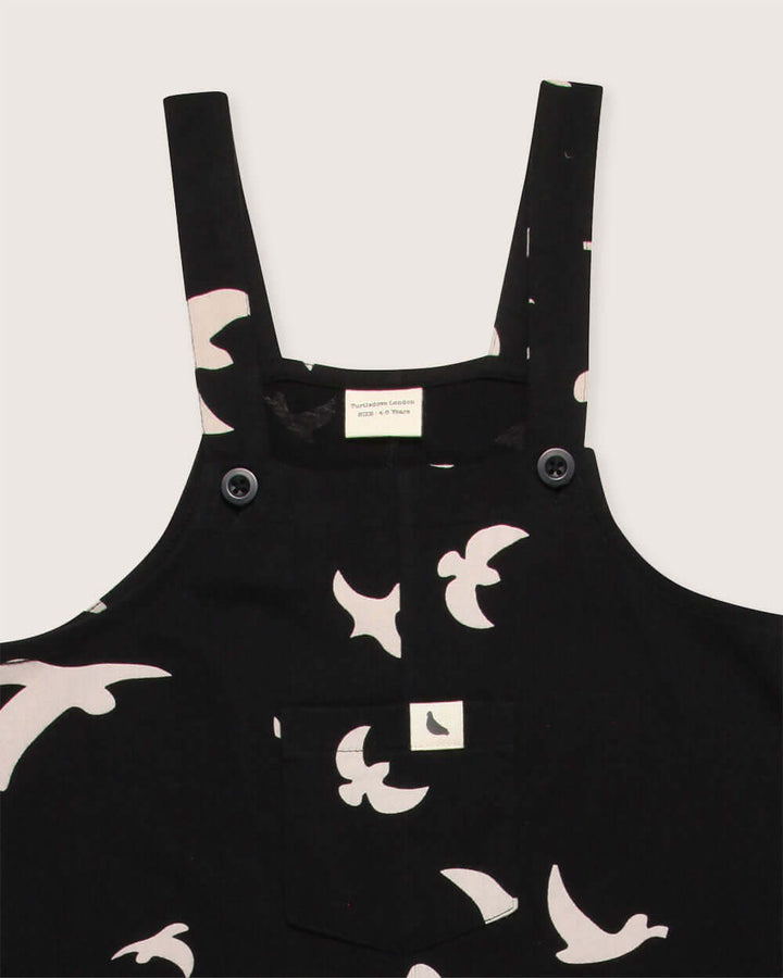 Black and white kids dungarees