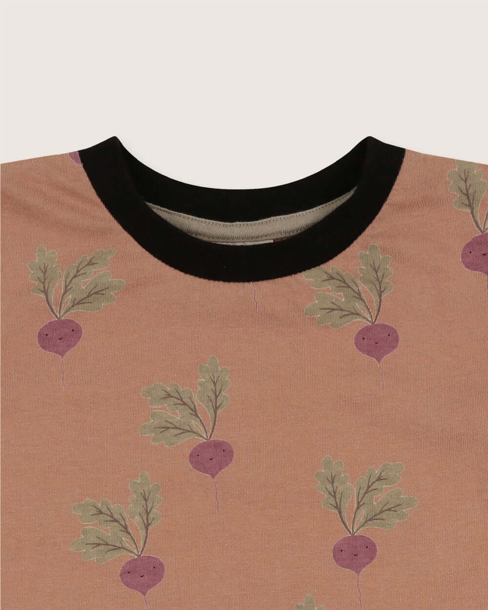 Printed organic cotton kids short-sleeve top