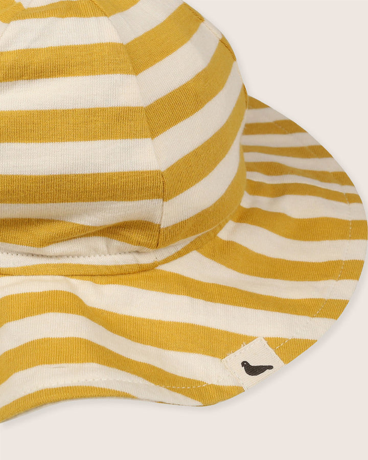 Stripe organic cotton baby hat