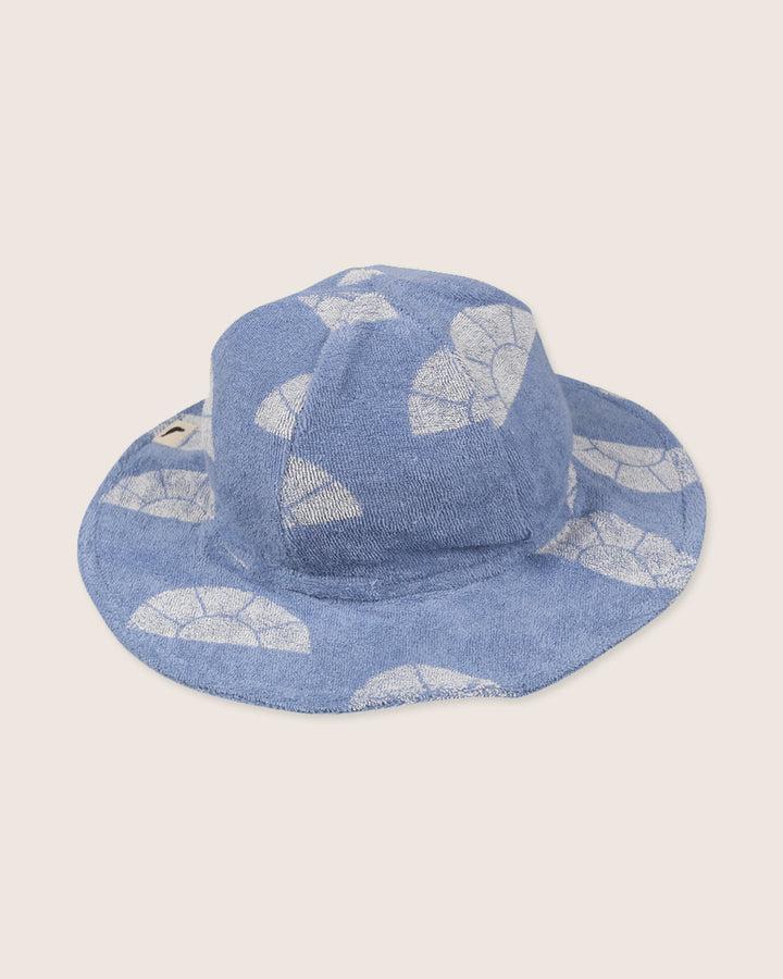Organic cotton terry towelling baby hat